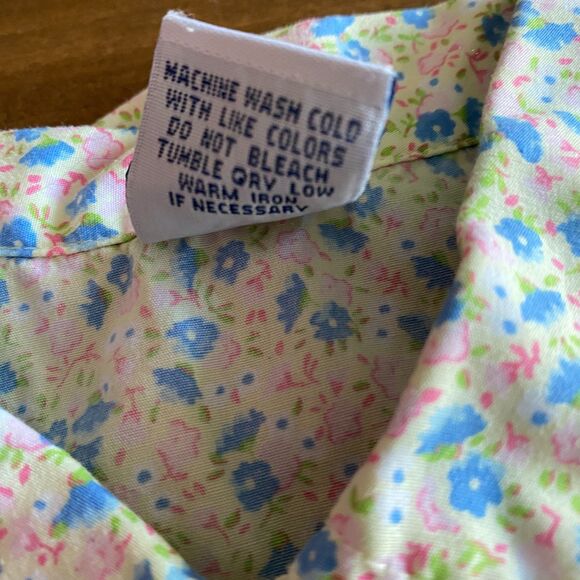 Old Navy Vintage Floral Button-up Dress Girls' 4/5 - Picture 9 of 9